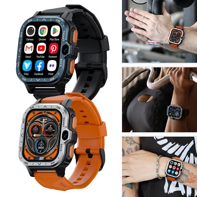 4G Android Smart Watch 2G RAM+16G ROM GPS WiFi Dual Camera for Men Women - Image 1 of 4