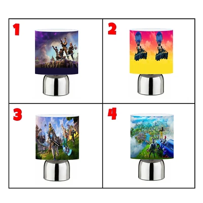 FORTNITE TOUCH TABLE BEDSIDE LAMP KIDS ROOM YOU CHOOSE FROM 4 DESIGNS - Image 1 of 4