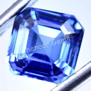 4.60 Ct Natural Royal Blue Sapphire Emerald Stunning Certified Flawless Gemstone - Picture 1 of 6
