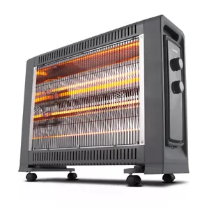 Goldair 65.5cm 2400W Radiant Heater w/ Thermostat Home Heating Charcoal - Picture 1 of 3