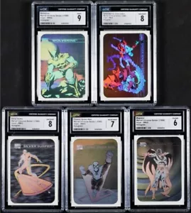 1990 Marvel Universe Series 1-5 Card HOLOGRAM Set MH1-MH5 Wolverine 9 Spider-Man - Picture 1 of 2