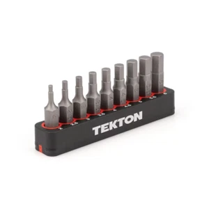 1/4 Zoll Metrisches Sechskant-Bit-Set - Schiene inklusive - Größen von 2 mm bis 6 mm NEU - Bild 1 von 12