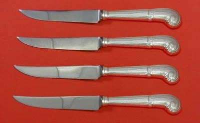 Juego de cuchillos para carne de plata esterlina Castilian by Tiffany and Co 4 piezas HHWS personalizados Foto 1 de 2