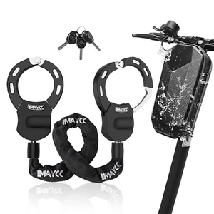 Lucchetto Trotinette Antifurto Monopattino con Borsa Impermeabile Biciclette - Foto 1 di 7
