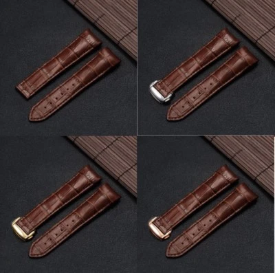 Correa de cuero genuino con extremo curvo de 21 mm (SE ADAPTA) OMEGA Seamaster Planet Ocean Foto 1 de 4