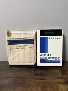 Vintage Sanyo SELTEN M606060 Sportster tragbarer Kassettenspieler mit Original-Zubehör-Hersteller-Hülle funktioniert getestet - Bild 1 von 12