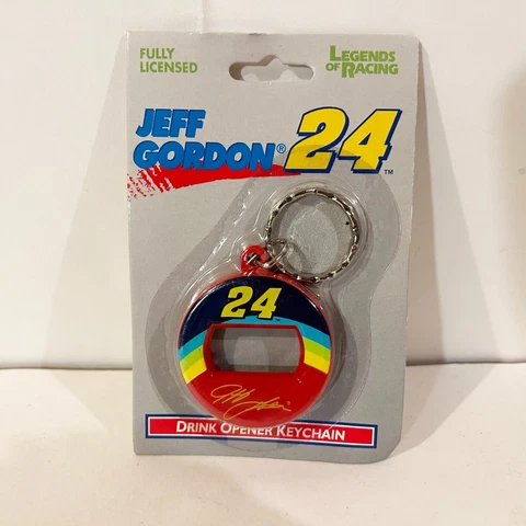 Jeff Gordon Drink Bottle Opener Keychain Dupont Vintage Rainbow Warriors #24 NOS Cover