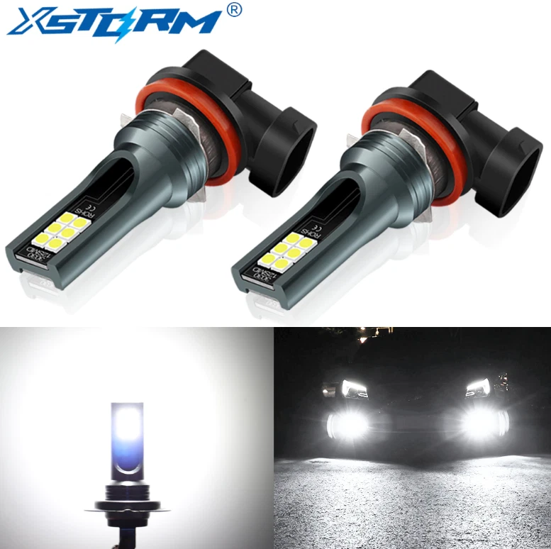 XSTORM 2Pcs H8/H11 LED Bulb 9005/HB3 9006/HB4 Led  Bright Car Fog Lights 12V YYY - Image 1 of 1