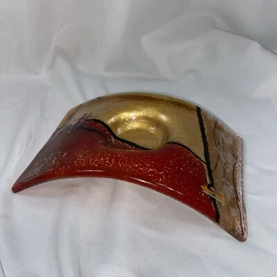 CANDELABRO ARTESANAL OPACO VIDRIO CAÍDO Hecho en Grecia Luz de té Foto 1 de 4