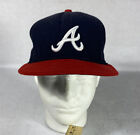 Atlanta Braves Hat Men's New Era 59Fifty Fitted 7 1/8 Hat Cap MLB Authentic