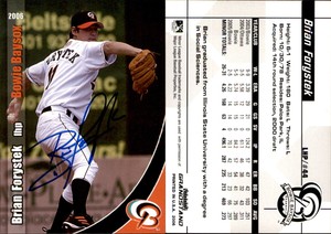 Brian Forystek Signed 2006 Grandstand Bowie Baysox #13 Card Auto