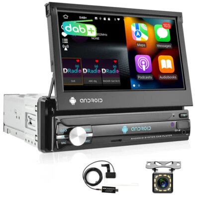 Mit DAB+ Android 15 7" Autoradio MP5 GPS Navi Bluetooth WIFI USB FM AUX-in 1 Din - Bild 1 von 4