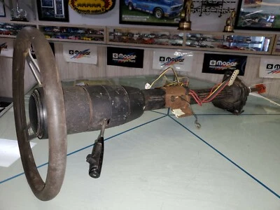 1971 Dodge Charger Steering Column Complete W/ Tuff Wheel, Cruise Cntrl, and Key - Image 1 of 4
