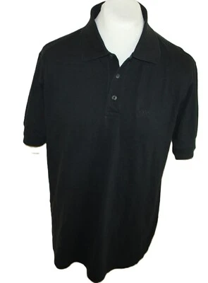 Polo HUGO BOSS REGULAR HOMBRE Polo FERRARA PARTE SUPERIOR Talla XL NEGRO - Imagen 1 de 4