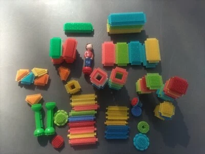 Bristle Blocks Building Toys Assorted Lot of About 80 Pieces - Image 1 of 4