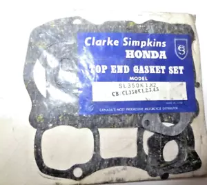 Honda SL350 CB CL350 K1 Motorcycle Engine Top End Gasket Set (Made in Japan) - Bild 1 von 8