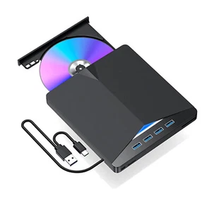 7-in-1 Plug-&Play External CD DVD Drive PC Laptop Burner Reader Writer USB 3.0 - Picture 1 of 13