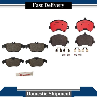 Juego de pastillas de freno de disco cerámicas delanteras + traseras Brembo para Mercedes-Benz GLK350 2010 Foto 1 de 4