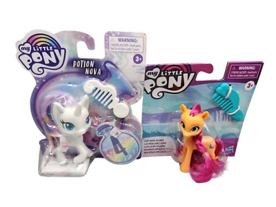 Lote de 2 bonecos My Little Pony: Potion Nova & Pony 3" com acessórios NOVO - Imagem 1 de 4