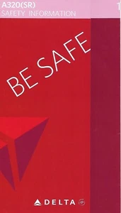 Safety Card - Delta - A320 (SR) - 2011 (S4579) - Picture 1 of 1