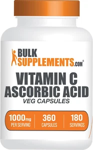 Bulksupplements.Com Cápsulas de Ácido Ascórbico - Ácido Ascórbico Vitamina C 1000Mg, Vit - Imagen 1 de 13