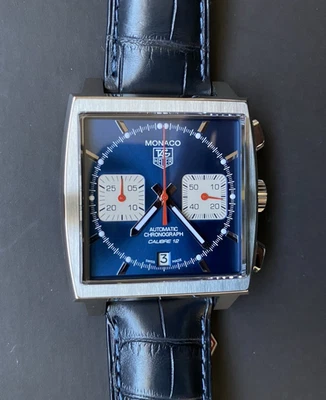 NUEVO TAG Heuer Monaco Calibre 12 CAW2111.FC6183 Juego Completo con Caja y Papeles ¡NUEVO CON ETIQUETAS! Foto 1 de 4