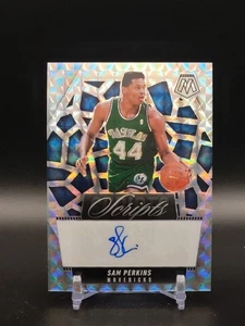 2024-25 Panini Mosaic Sam Perkins Scripts Autograph Silver Prizm Mavericks - Picture 1 of 2