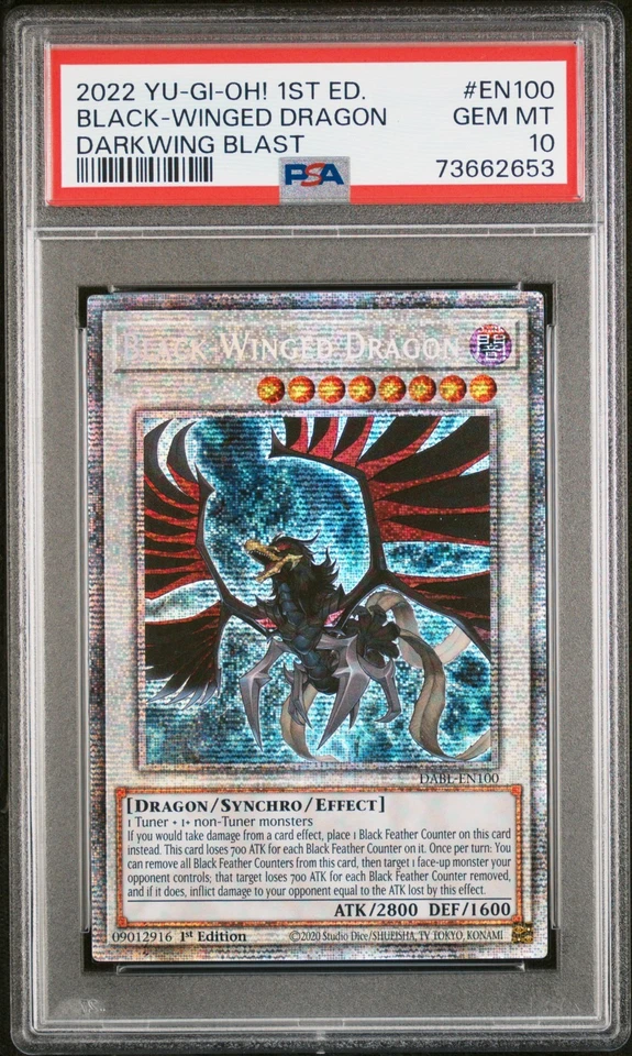 Black Winged Dragon DABL-EN100 Starlight Rare - Yu-Gi-Oh! Darkwing Blast PSA 10 - Image 1 of 1