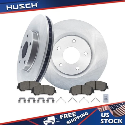 Front Brake Kit Rotors and Pads Ceramic for 2014 2015 2016 2017 Nissan Rogue - Изображение 1 из 4