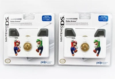 Lot of 2 Mario & Luigi Nintendo DS Lite NDSL Robo Armor Hard Case Shell Skin - Image 1 of 2