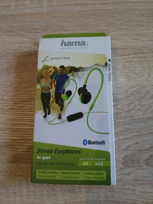 HAMA Active line stereo Earphones Bluetooth Kopfhörer kabellos - Bild 1 von 2