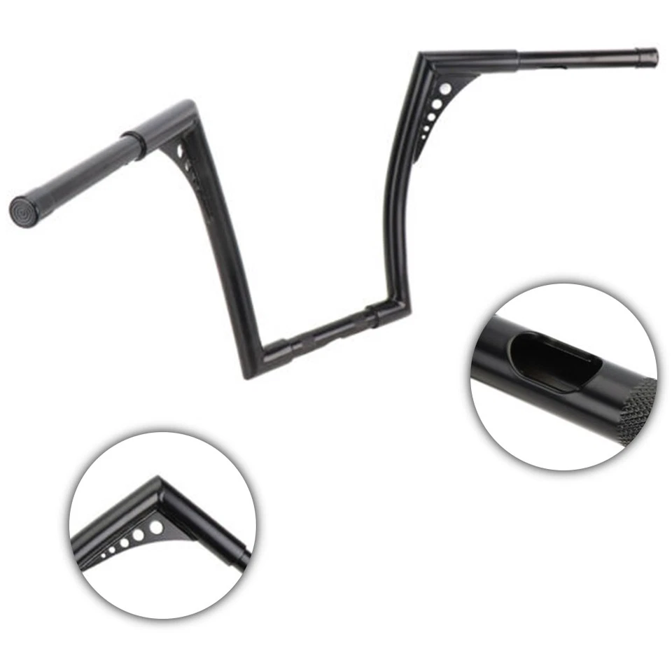 Rise Ape Hangers Handlebar Black Monkey Bagger Fit For Triumph Speedmaster Foto 1 de 4
