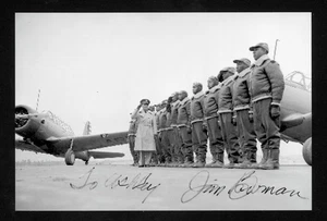 James Bowman DECEASED Tuskegee Airman 332FG/99FS Signed 4x6 B/W Photo E28621 - Picture 1 of 1