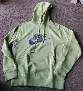 Nike Felpa con Cappuccio Uomo Small Sportswear Club Fleece Pullover Felpa Verde BV2654 - Foto 1 di 2