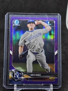 2018 Bowman Chrome #BDC-39 Kris Bubic Purple /250 ROYALS - Picture 1 of 2