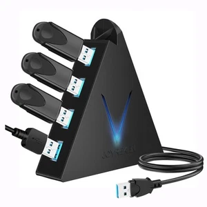 4-Port USB 3.0 Hub, FlyingVHUB USB Hub Tower with 2 ft Extended Cable,USB Spl... - Picture 1 of 8