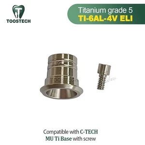 Ti Base für Multi Unit Abutment MU Titan Base passend für C-TECH Plattform D5.8 - Bild 1 von 8