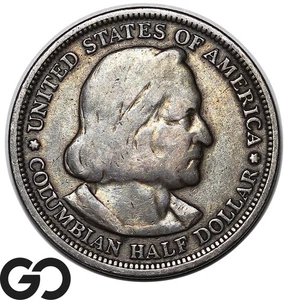 1893 Columbian Commemorative Half Dollar - Picture 1 of 3