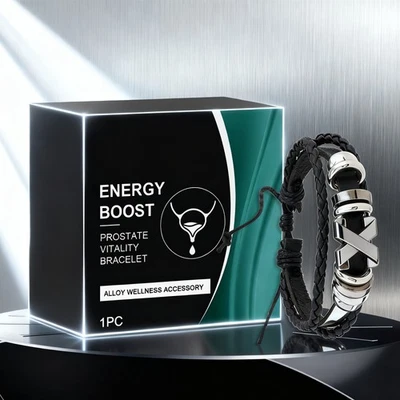 Wellness Therapy Prostate Vitality Bracelet Energy Healing Men Health Hand Band - Image 1 of 4