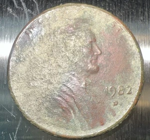 1982 d Denver Lincoln memorial penny 3.1 grams patina rare one cent COPPER - Picture 1 of 23
