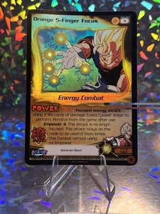 DBZ Dragon Ball Z FOIL Orange 5-Finger Focus Preview 3 CCG Limited Fusion Saga - Picture 1 of 4
