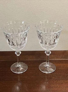 Shannon Crystal by Godinger Sutton Place Water Glasses Goblets 7-7/8" Signed - Picture 1 of 11