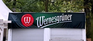 ⭐🍺Wernesgrüner Pils Legende - Banner/Werbebanner/Flagge - 5m x 1m - NEU/OVP🍺⭐ - Bild 1 von 3