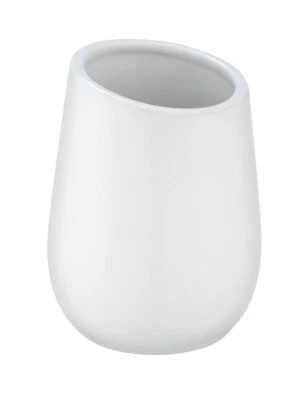 Badi White Ceramic Tumbler - Toothbrush Holder for Toothbrush and... - Image 1 of 4