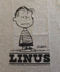 T-Shirt, TSPTR, Print: Peanuts & Linus, Tee, L, grau - Bild 1 von 5