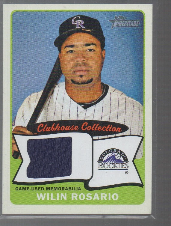 WILIN ROSARIO 2014 TOPPS HERITAGE CLUBHOUSE COLLECTION RELIIC JERSEY #CCR-WR - Image 1 of 1