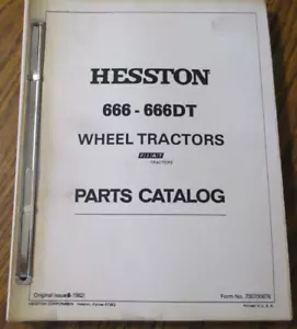 Hesston 666 666DT Radtraktor Teilekatalog Handbuch Buch 1982 Original-Zubehör-Hersteller Fiat - Bild 1 von 4