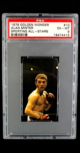 1979 Golden Wonder Sporting All Stars #10 Alan Minter Boxing PSA 6 Only 4 Higher - Picture 1 of 11