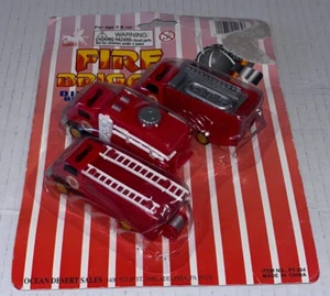 3 Diecast & Plastic Toy, Fire Trucks (Fire Brigade) - Picture 1 of 3