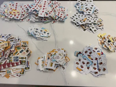 16 oz 1-26¢ US POSTAGE STAMPS NOT USED AS INTENDED ON PAPER approx 2000 / POUND - Image 1 of 4